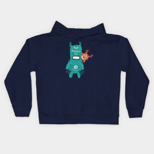 A Pair of Alien Visitors Kids Hoodie